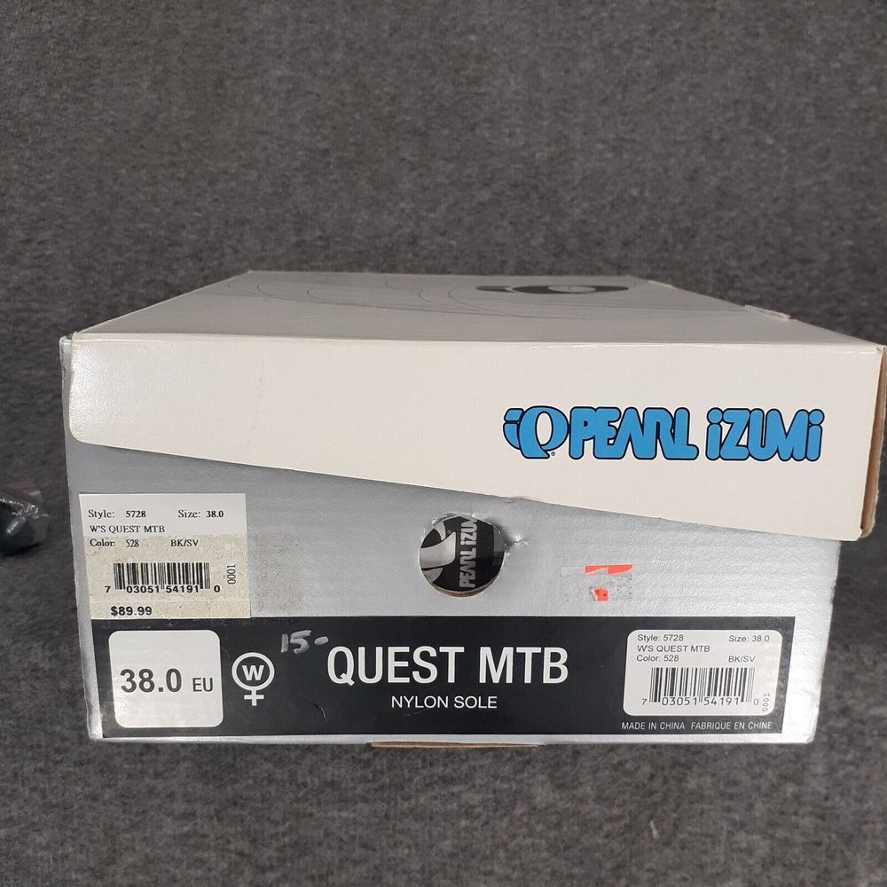 Pearl iZUMi Women's Quest Mountain Bike Cycling Shoes size 38 womens 7 with box‎